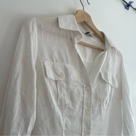 Banana Republic 100% Linen Shirt - Picture 5 of 12